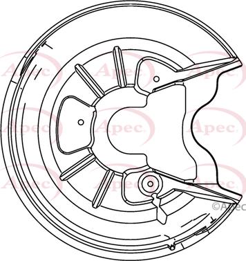 APEC ASG1048 - Protectie stropire,disc frana aaoparts.ro