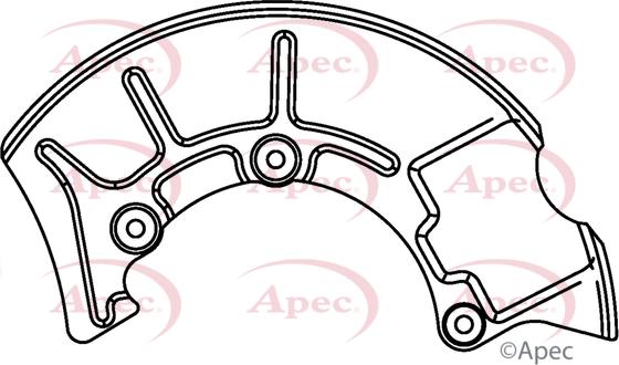 APEC ASG1043 - Protectie stropire,disc frana aaoparts.ro