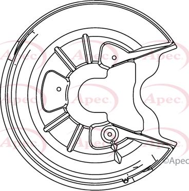 APEC ASG1047 - Protectie stropire,disc frana aaoparts.ro