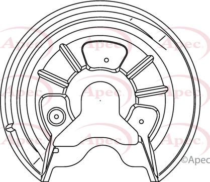 APEC ASG1051 - Protectie stropire,disc frana aaoparts.ro