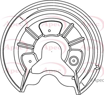 APEC ASG1052 - Protectie stropire,disc frana aaoparts.ro