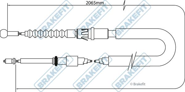 APEC BBC3048 - Cablu, frana de parcare aaoparts.ro