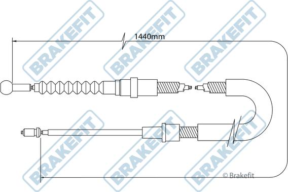 APEC BBC3016 - Cablu, frana de parcare aaoparts.ro
