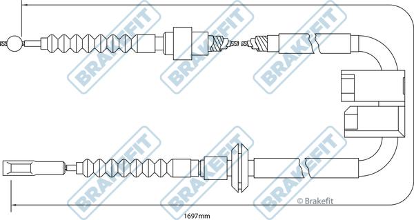 APEC BBC3204 - Cablu, frana de parcare aaoparts.ro