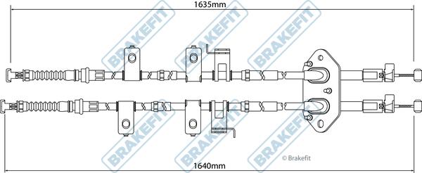 APEC BBC3274 - Cablu, frana de parcare aaoparts.ro