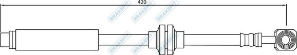 APEC BHO4245 - Furtun frana aaoparts.ro