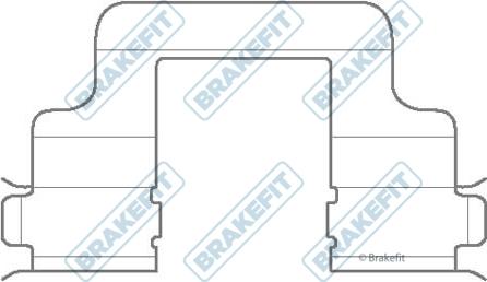 APEC BKT1054 - Set accesorii, placute frana aaoparts.ro