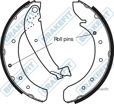 APEC BSH1009 - Set saboti frana aaoparts.ro