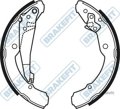 APEC BSH1016 - Set saboti frana aaoparts.ro