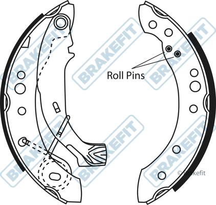 APEC BSH1029 - Set saboti frana aaoparts.ro