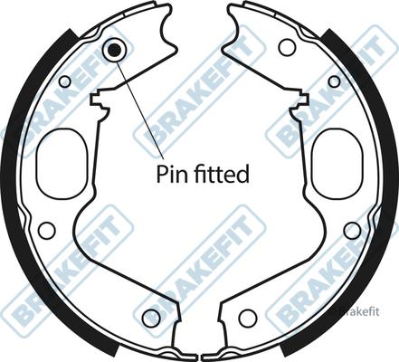 APEC BSH1106 - Set saboti frana, frana de mana aaoparts.ro