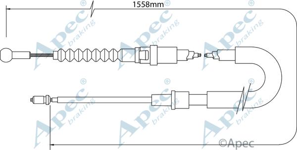 APEC CAB1547 - Cablu, frana de parcare aaoparts.ro