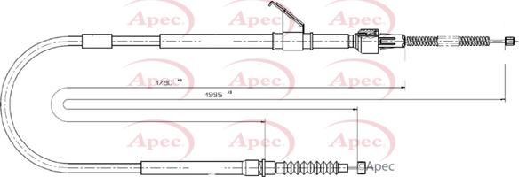 APEC CAB1853 - Cablu, frana de parcare aaoparts.ro
