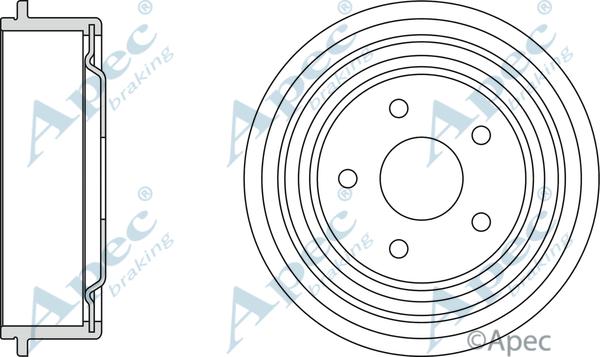APEC DRM9505 - Tambur frana aaoparts.ro