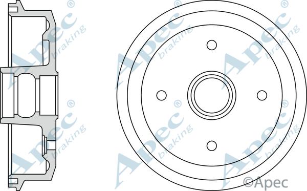 APEC DRM9158 - Tambur frana aaoparts.ro