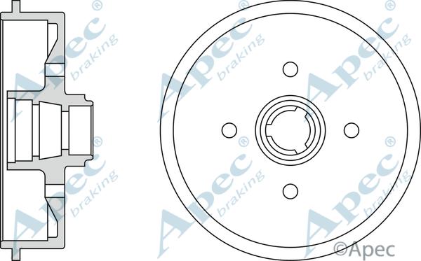 APEC DRM9120 - Tambur frana aaoparts.ro