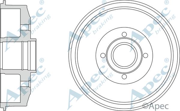APEC DRM9209 - Tambur frana aaoparts.ro