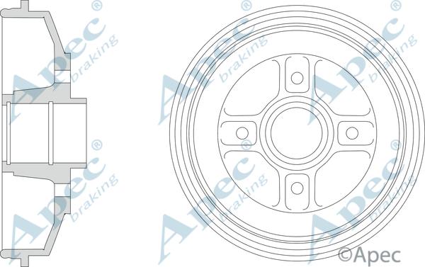 APEC DRM9205 - Tambur frana aaoparts.ro