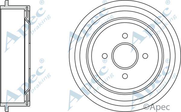 APEC DRM9704 - Tambur frana aaoparts.ro