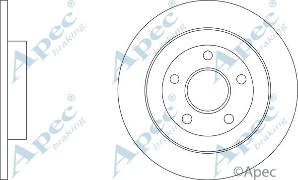 APEC DSK3491 - Disc frana aaoparts.ro