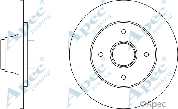 APEC DSK249 - Disc frana aaoparts.ro