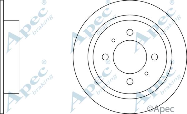 APEC DSK246 - Disc frana aaoparts.ro