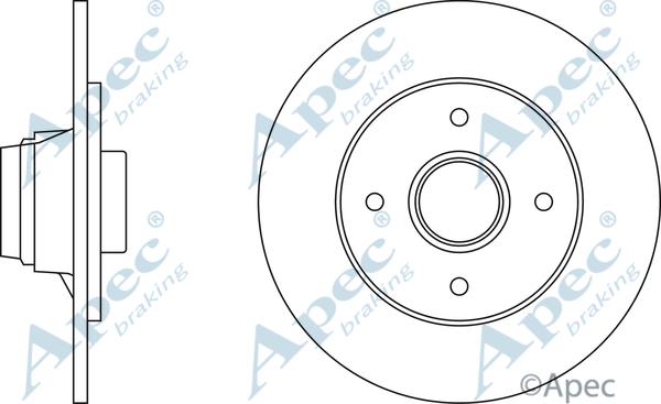 APEC DSK250 - Disc frana aaoparts.ro