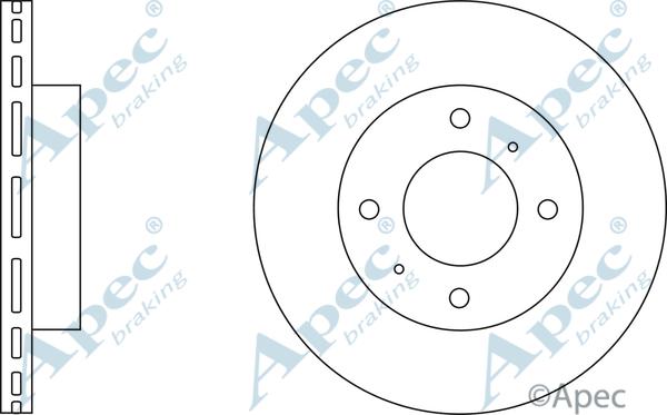APEC DSK212 - Disc frana aaoparts.ro