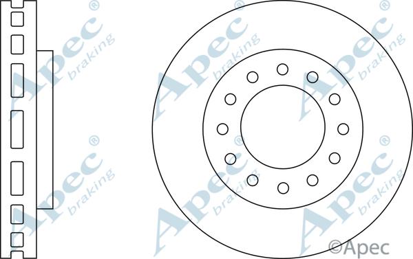 APEC DSK2800 - Disc frana aaoparts.ro