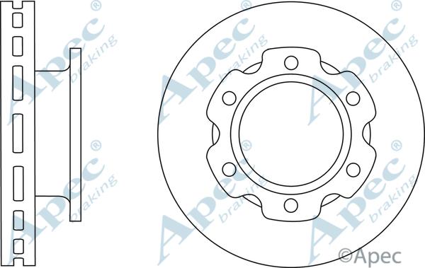 APEC DSK2881 - Disc frana aaoparts.ro