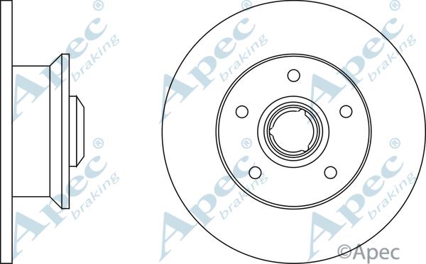 APEC DSK224 - Disc frana aaoparts.ro