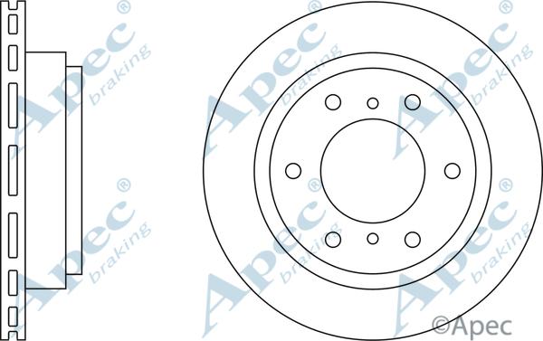 APEC DSK2255 - Disc frana aaoparts.ro