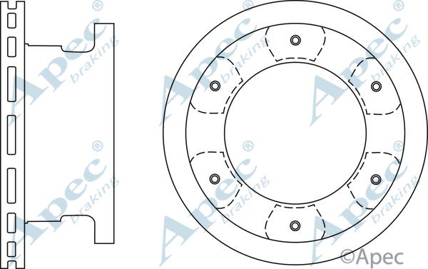 APEC DSK2743 - Disc frana aaoparts.ro