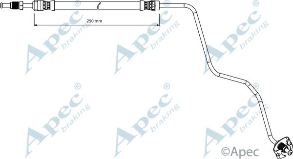 APEC HOS4244 - Furtun frana aaoparts.ro