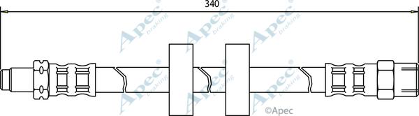 APEC HOS3051 - Furtun frana aaoparts.ro