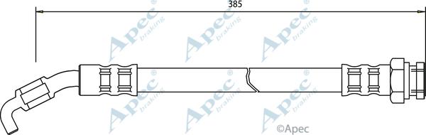APEC HOS3017 - Furtun frana aaoparts.ro