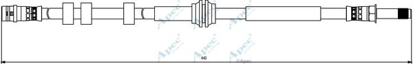 APEC HOS3843 - Furtun frana aaoparts.ro