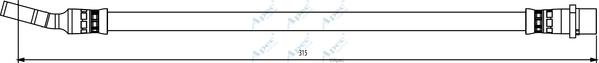 APEC HOS3870 - Furtun frana aaoparts.ro