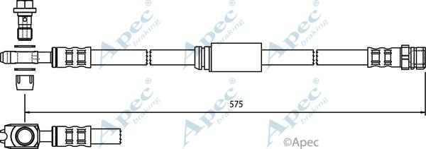 APEC HOS3757 - Furtun frana aaoparts.ro