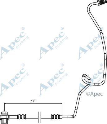APEC HOS3768 - Furtun frana aaoparts.ro