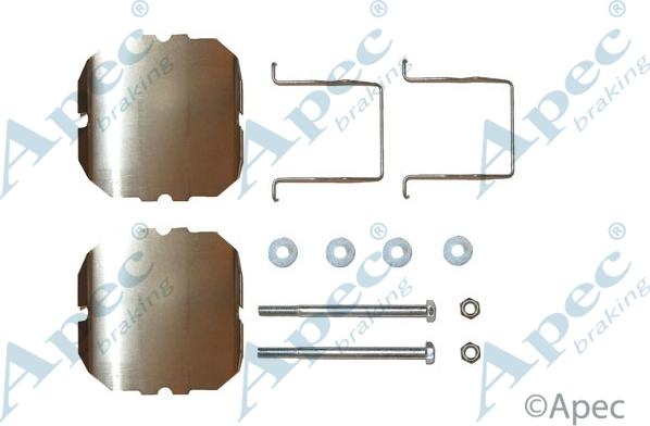 APEC KIT405 - Set accesorii, placute frana aaoparts.ro