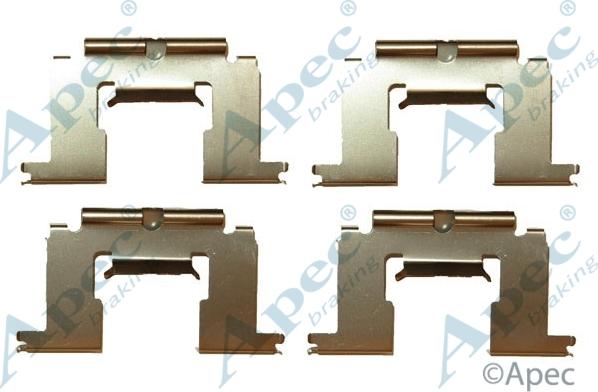 APEC KIT411 - Set accesorii, placute frana aaoparts.ro
