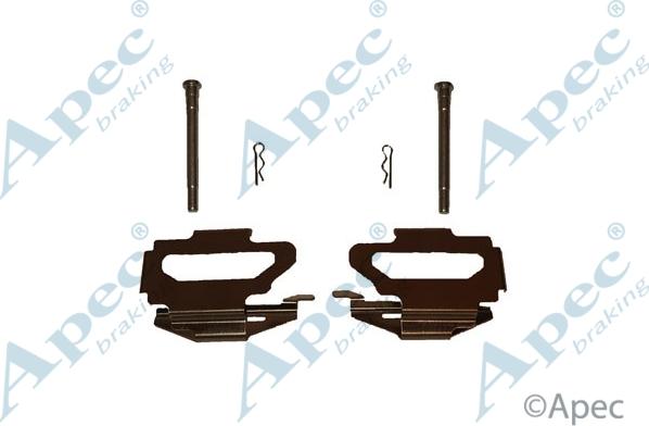 APEC KIT417 - Set accesorii, placute frana aaoparts.ro
