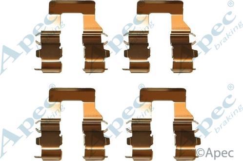 APEC KIT436 - Set accesorii, placute frana aaoparts.ro