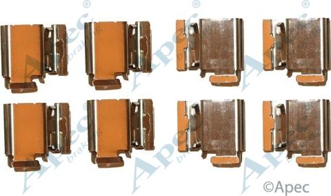 APEC KIT568 - Set accesorii, placute frana aaoparts.ro