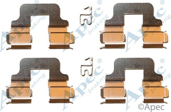 APEC KIT580 - Set accesorii, placute frana aaoparts.ro