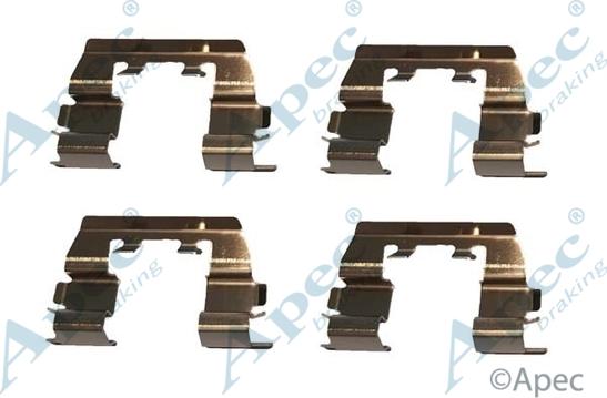 APEC KIT1051 - Set accesorii, placute frana aaoparts.ro