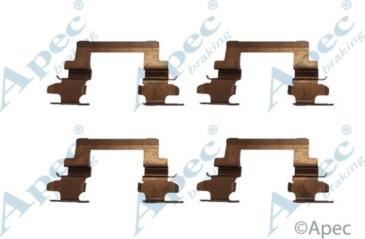 APEC KIT1037 - Set accesorii, placute frana aaoparts.ro