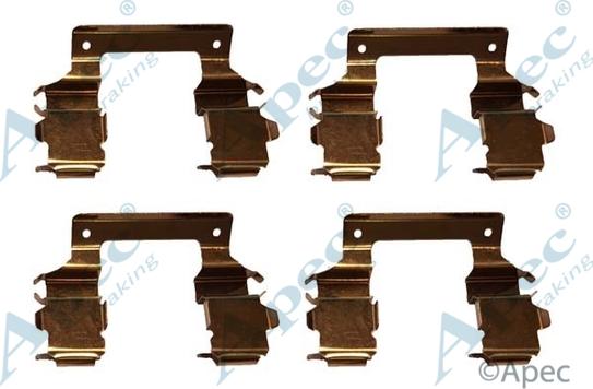 APEC KIT1029 - Set accesorii, placute frana aaoparts.ro