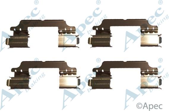 APEC KIT1076 - Set accesorii, placute frana aaoparts.ro